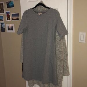 Heather Grey t-shirt dress with pockets !